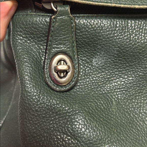 Coach XL leather worn backpack campus large with turn lock zipper pocket USED - Picture 4 of 14